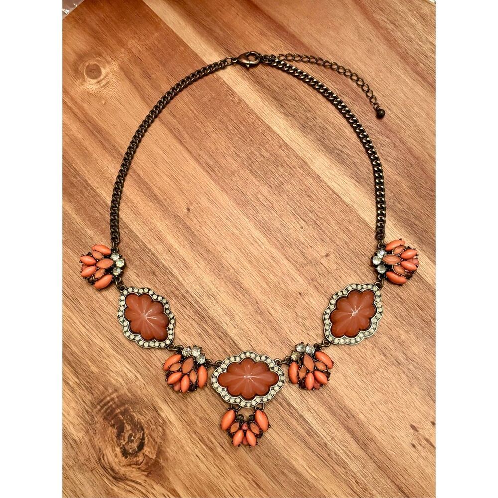 Maurice’s | Orange Statement Necklace | 17” Adjustable